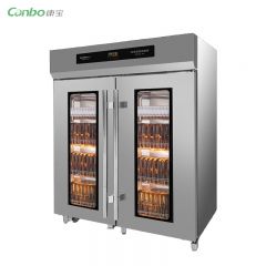 康宝（Canbo） 商用消毒柜二星级高温消毒热风循环学校餐厅酒店食堂后厨消毒柜大型大容量不锈钢消毒碗柜 XDR880-GFT1【880升】推车款