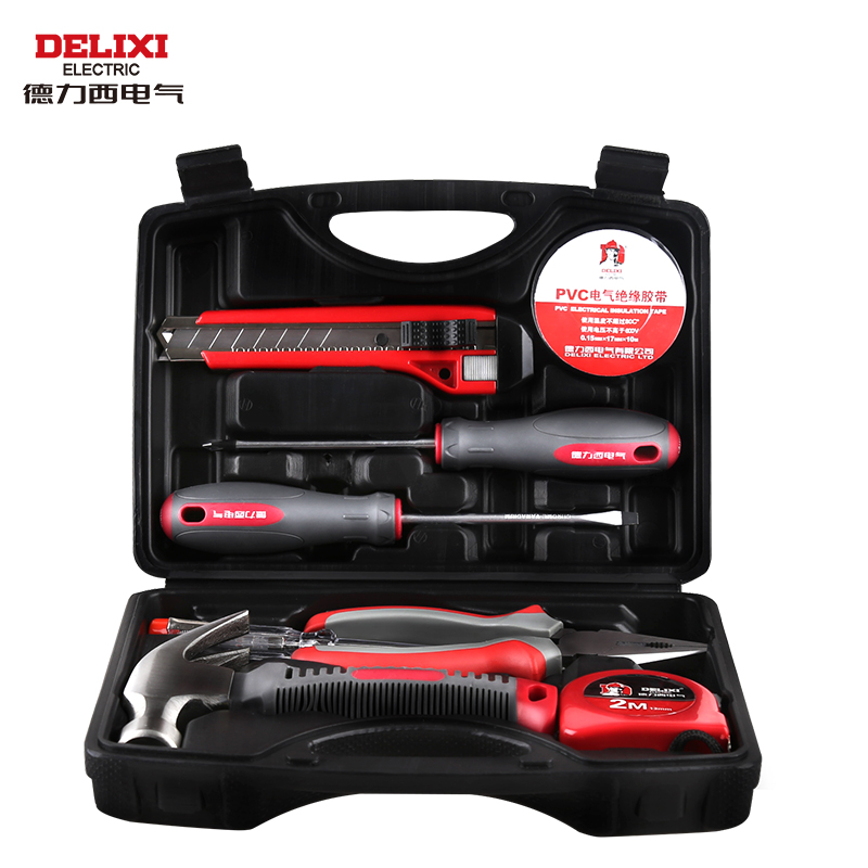 德力西电气（DELIXI ELECTRIC）家用工具组套 工具套装工具箱8/15/50件套装 手动维修套 8件套基本维修组套