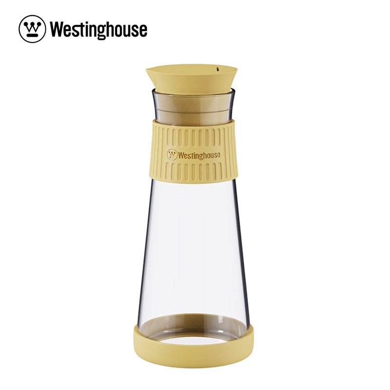 西屋（Westinghouse） 美国西屋玻璃油壶厨房家用防漏油瓶自动开合酱油醋调料瓶WYP05A6麦芒黄