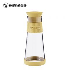 西屋（Westinghouse） 美国西屋玻璃油壶厨房家用防漏油瓶自动开合酱油醋调料瓶WYP05A6麦芒黄