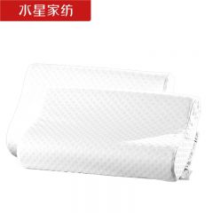水星家纺 181692泰国进口天然乳胶抗菌防螨曲线护颈枕柔软舒适枕芯40cm×60cm×8cm/10cm
