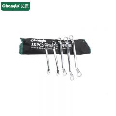 长鹿  CL.403410 碳钢镜面梅花扳手组套10PCS /套