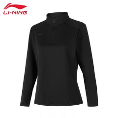 李宁（LI-NING） 舒适透气女款长袖T恤ATLU168-1黑色S