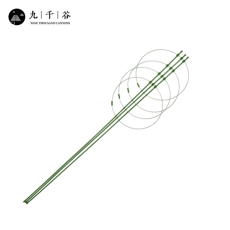 九千谷 植物攀爬支架 花盆爬藤花架蔷薇月季葡萄固定支柱蟹爪兰铁线莲昙花支撑防倒固定架子120cm4658