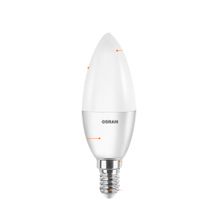 欧司朗（OSRAM） LED灯泡 星亮B型蜡烛灯尖泡 E14 4.9W 6500K 黄光