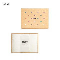GGT 日本雪花绒浴巾礼盒加大加厚款送礼成人大浴巾速干男女洗澡巾浴巾礼盒装乳白80*200cm