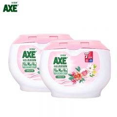 斧头牌（AXE）6合1洗衣凝珠沁甜鸢尾除菌除螨7天留香洗衣球 400g*2盒