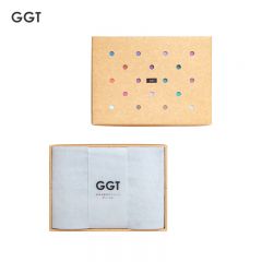 GGT 日本雪花绒浴巾礼盒加大加厚款送礼成人大浴巾速干男女洗澡巾浴巾礼盒装薄墨80*200cm