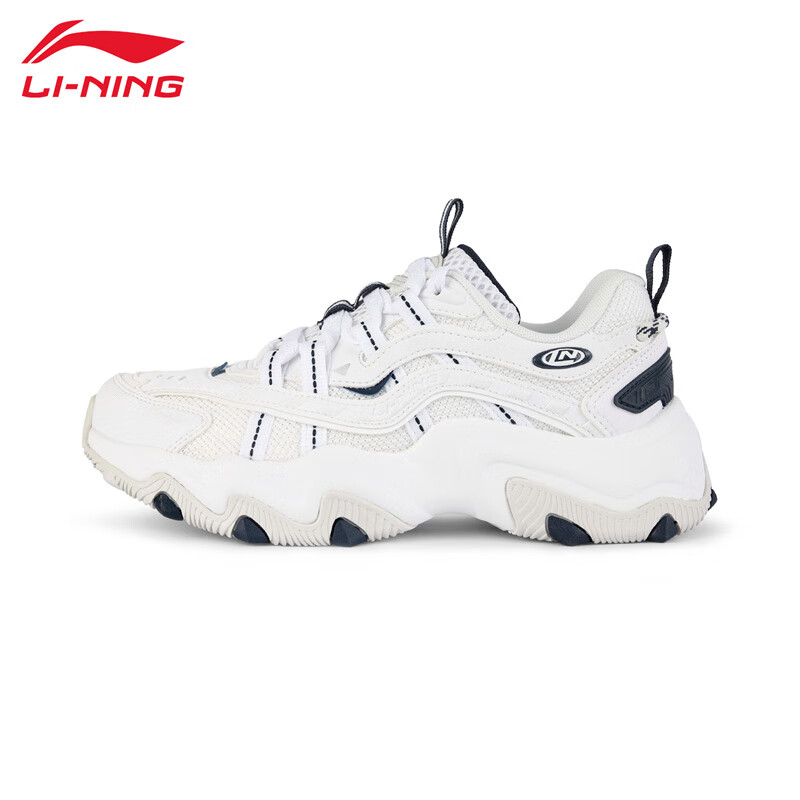 李宁（LI-NING） AGCV400-1猫爪舒适透气女款经典休闲鞋标准白39
