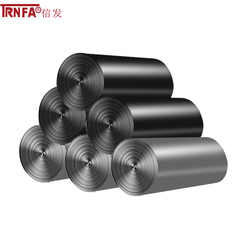 信发（TRNFA）TN-D6615 平品垃圾袋一次性平口塑料袋子45*50cm*25只*5卷（三黑两银）点断式加厚垃圾袋125只装
