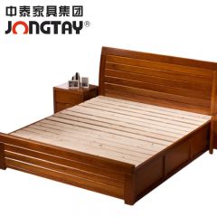 中泰（jongtay）双人床板式床加厚现代简约公寓宿舍卧室家具 J-YQDZ07 2000*1800*450mm