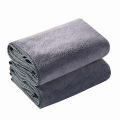 兰诗（LAUTEE）  加厚纤维毛巾定制毛巾吸水巾深灰色30*60cm10条装 DA1079