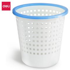 得力 9554双色圆形纸篓(天蓝)(只)