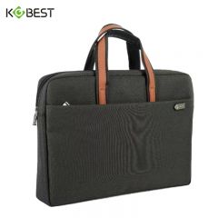 康百（KOBEST） F6845手提公文包大容量双层事务包男女式商务文件包13.3/14英寸电脑包