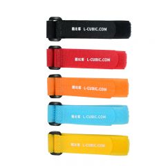 酷比客（L-CUBIC）电脑扎线带/捆/绑/理/束线带 魔术贴 整理带 理线器 反扣式20*250mm 5色/袋 LCOM501 彩色