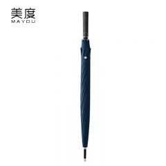美度（MAYDU） M1155长柄加大12骨防风自动雨伞长柄伞双人雨伞加固晴雨伞藏青色