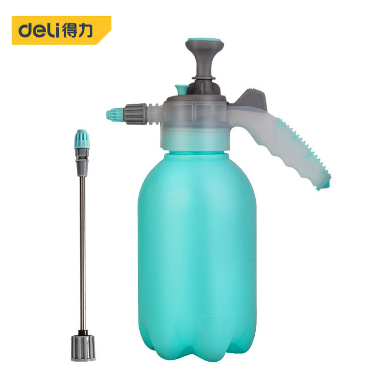 得力（deli） 浇花喷壶喷雾器 洗车喷水壶酒精消毒气压式2L DL581020