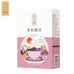 姚朵朵 优质白糯米包粽子粘米新江米五谷杂粮米 有机糯米400g/盒
