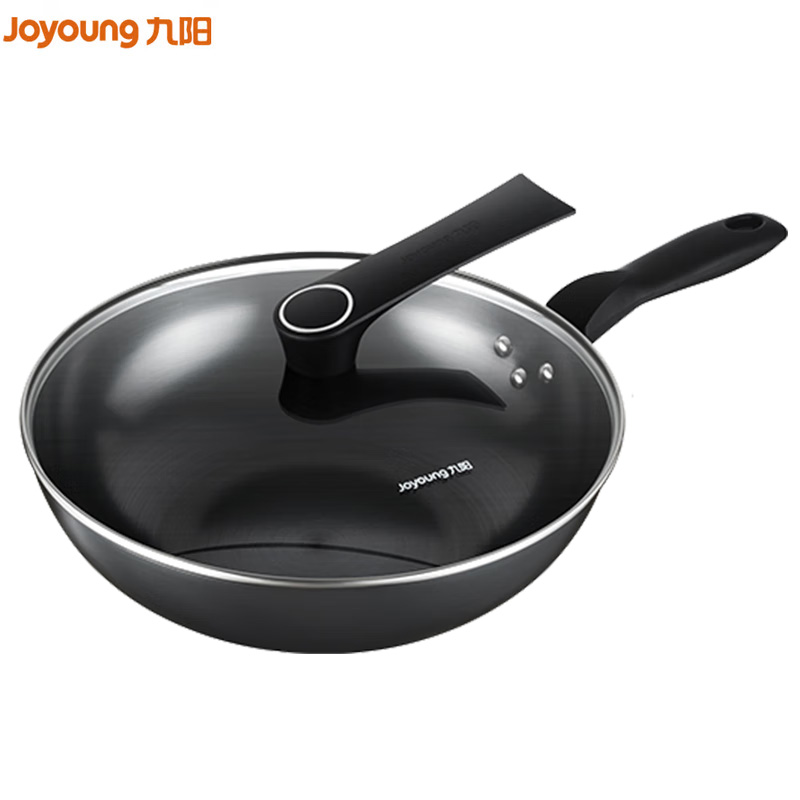 九阳（Joyoung）CF32C-CJ232炒锅家用炒菜锅电磁炉炒菜锅燃气煤气灶通用厨房炊具32cm
