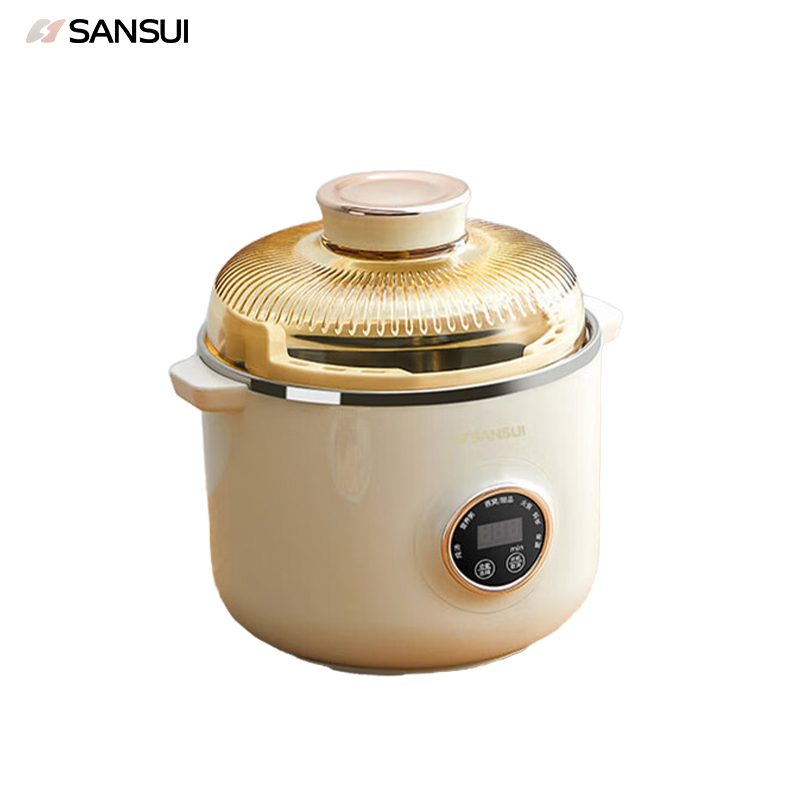 山水（SANSUI） SDZ-19S山水电炖锅隔水炖锅1-2人食陶瓷炖盅宝宝辅食锅304不锈钢内胆+陶瓷炖盅 1.2L