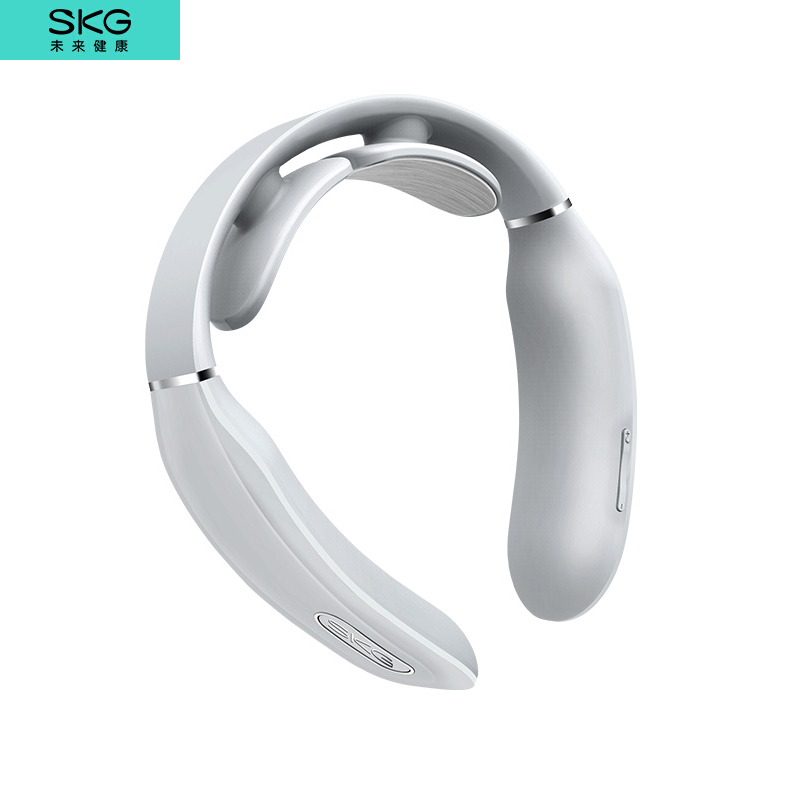 SKG K3颈椎按摩器 颈椎按摩仪肩颈脖子按摩器颈椎经络电脉冲护颈仪浅灰色