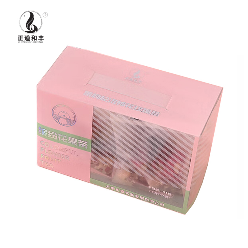 正道和丰 繁花盛景 花草茶 黑枸杞洛神花玫瑰茶13g*7包 ZDF-032 盒装91g