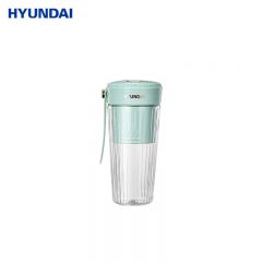 HYUNDAI 榨汁机 便携式迷你多功能果汁杯小型无线便携家用充电料理机果汁机碎冰电动随行杯薄荷绿PY-104