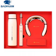 豹牌（BAOPAI） BP-T60 欢行个护套装 颈椎按摩仪 智能温显保温杯 电动牙刷