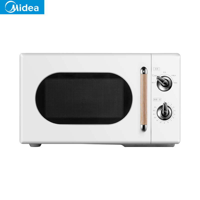 美的（Midea） PM2004微波炉家用多功能快捷微波炉微电脑操控智能蒸煮菜单20升转盘加热