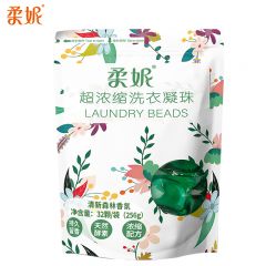 柔妮  浓缩洗衣凝珠持久留香 清新森林香8g*32粒袋装