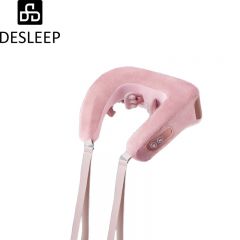 迪斯（Desleep） DE-N01粉色颈椎按摩器颈部肩颈按摩仪U型枕 物理揉捏按摩 办公室白领必备神器