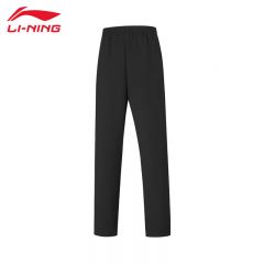 李宁（LI-NING） AYKV656-1女士舒适透气运动长裤休闲裤吸湿排汗速干裤黑色M码