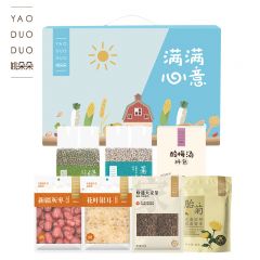 姚朵朵 杂粮绿豆菌菇干货红枣酸梅汤菊花组合节日礼包 福味臻享礼盒1470g