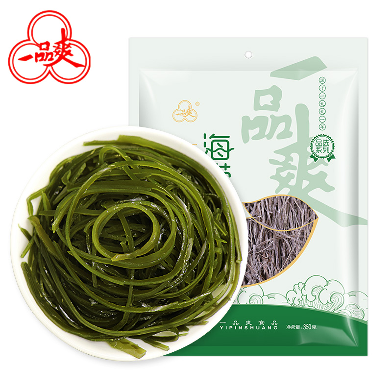 一品爽 海带丝350g 海带丝烘干海带海带菜海产干货 凉拌煲汤 火锅食材 海产干货