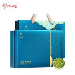 忆江南 荷韵龙井礼盒210g 雨前龙井绿茶送礼 送长辈茶叶礼品