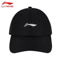 李宁（LI-NING） AMYV027-1舒适透气棒球帽中性遮阳帽黑色F码