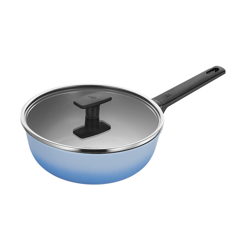 WMF 德国福腾宝 高颜值燃气电磁炉通用不粘煎锅星耀煎锅24cm-海盐蓝