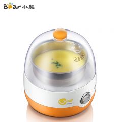 小熊（Bear） 煮蛋器 迷你双层家用蒸蛋器 自动断煮鸡蛋电预约定时14个蛋 单层ZDQ-2201【橙色】