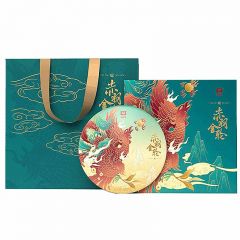 大益（TAETEA） 普洱高端茗茶 礼赠茶 六年陈化赤羽金轮普洱生茶礼盒  357g