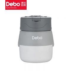 德铂（Debo） 露比便携早餐杯汤杯带盖上班族餐盒汤罐灰色DEP-DS379一个