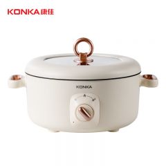 康佳（KONKA）KZG-HP03多功能电热锅 不粘涂层一体多用途锅宿舍电煮锅料理锅