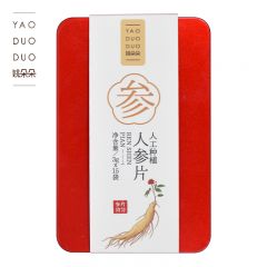 姚朵朵 晒参切片 泡水泡酒日常滋补品片大耐泡 富含人参皂苷 人参片45g 1盒