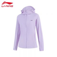李宁（LI-NING） AFDV980-2女士针织外套舒适透气女风衣上衣暮光紫XL码