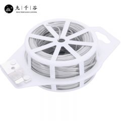 九千谷 园艺扎线 轧带自带切割器瓜苗藤蔓月季植物固定多功能捆绑线DIY铁丝包塑园林扎线 园艺扎线100米4542