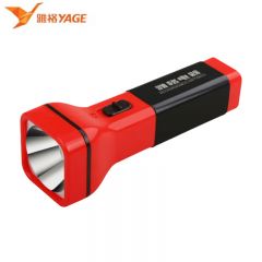 雅格  LED 充电式便携手电筒 户外露营便携家居照明应急手电 1W 白光 续航5h YG-3896 /个
