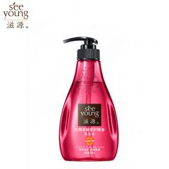 滋源 玫瑰柔顺修护精油洗头水400ml玫瑰精油柔顺亮泽