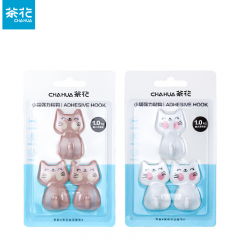 茶花（CHAHUA）   无痕创意小猫强力承重粘钩   2905  粘钩3只