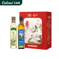克莉娜 食用油礼盒一级压榨500ml*2亚麻籽油核桃油定制礼盒 亚麻籽油+油茶籽油