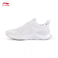 李宁（LI-NING） ARHV021-3男士越影舒适透气缓震保护跑鞋运动鞋旅游鞋标准白42码