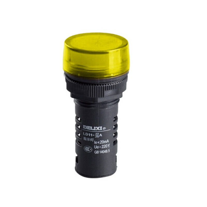 德力西电气（DELIXI ELECTRIC） 指示灯；LD11-22A AC.DC 220V 黄